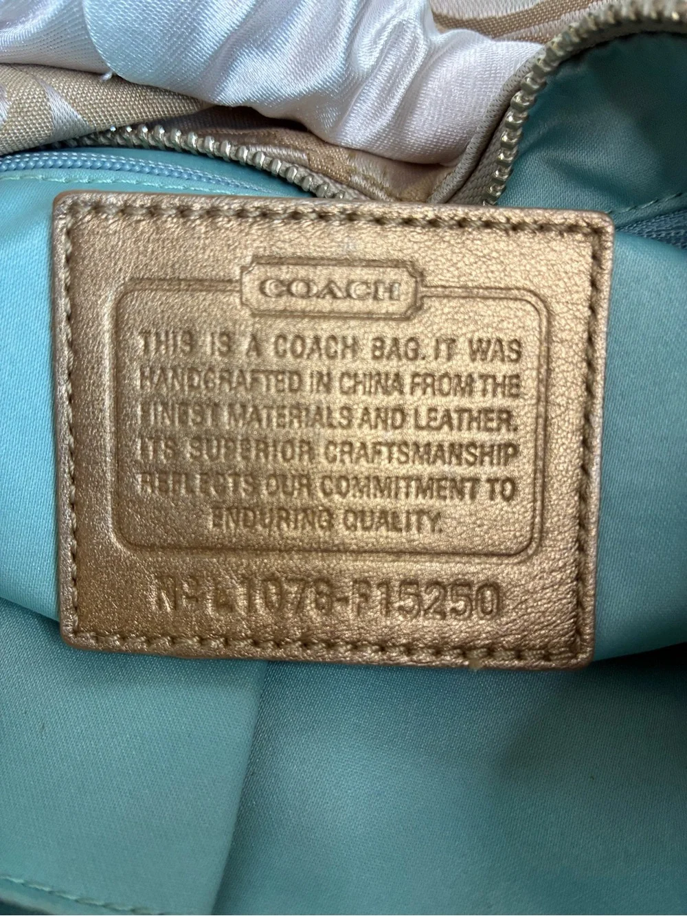 Coach Beige/Chalk Signature Hobo Shoulder Bag